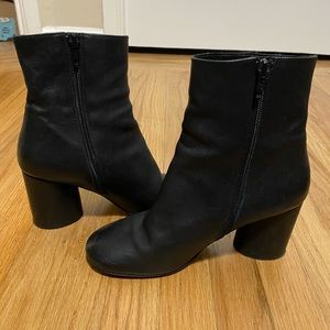 Free People Black Leather Booties